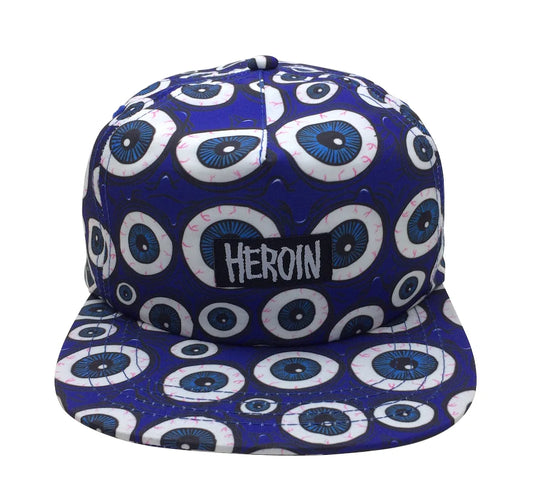HEROIN - Eyes Blue Snapback Hat