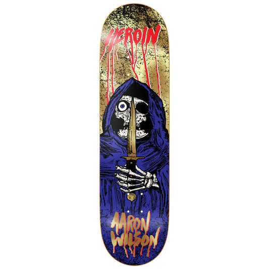 Heroin Aaron Wilson KO2 Skull Priest 8.5" Skateboard Deck