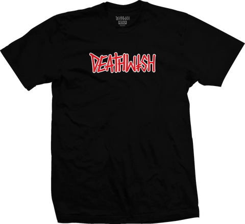 Deathwish - T Shirt, Outline. Blk/Red.