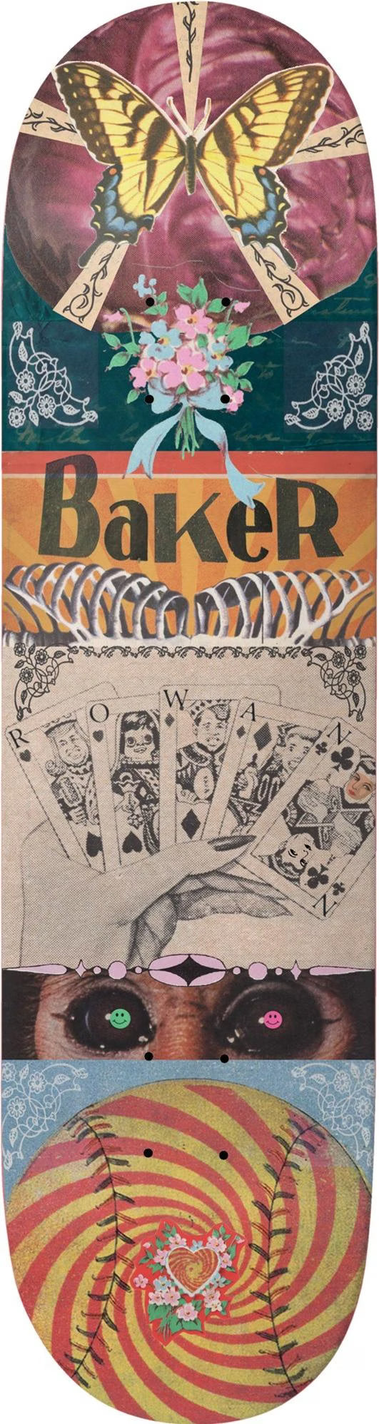 Baker Rowan Zorilla Ephemera 8.125" Skateboard Deck