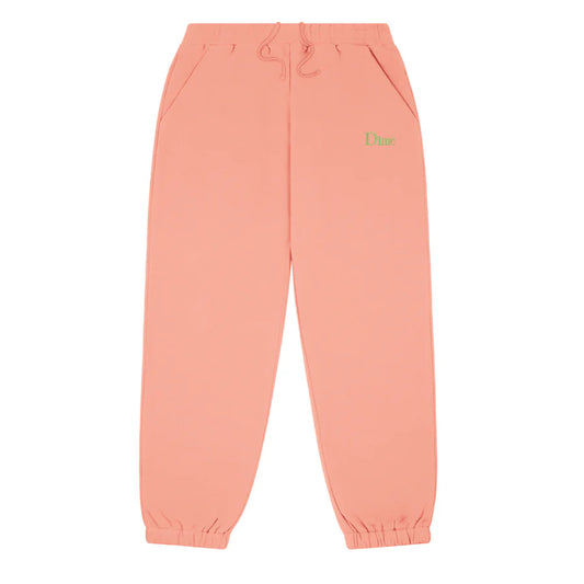 Dime - Sweatpants, Classic Small Logo. Pink Clay