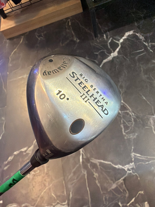 USED Callaway Big Bertha SteelHead 3 Driver 10 Degree RH