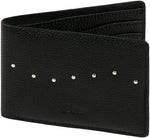 Dime - Studded Bifold Wallet. Black and Forrest.