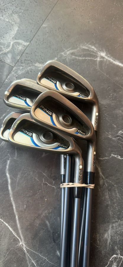 USED Ping Gmax iron set 4-9 Pw is missing RH Senior flex