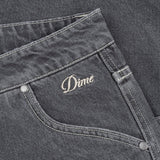 Dime - Shorts, Classic Denim. Faded Black.