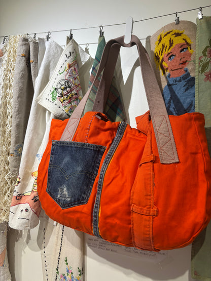 ASHES , Orange Twill Hunting Bag , One of a Kind