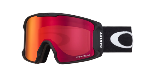 oakley goggles line miner M matte black w/ prizm snow torch iridium