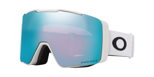 Oakley - Line Miner™ Pro L Snow Goggles prizm snow sapphire iridium Lenses and Prizm Snow Iced Iridium,  matte white Strap