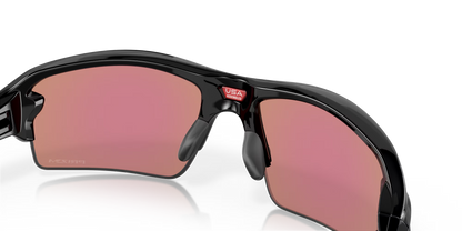 Oakley Flak® 2.0 (Low Bridge Fit) Prizm Golf Lenses,  Polished Black Frame