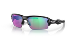 Oakley Flak® 2.0 (Low Bridge Fit) Prizm Golf Lenses,  Polished Black Frame
