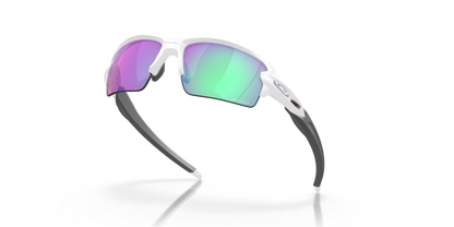 Oakley - Flak® 2.0 (Low Bridge Fit) Prizm Golf Lenses,  Polished White Frame