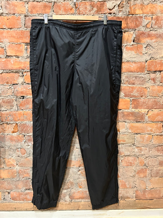 Nike - Vintage Men’s Pants, Swishy Black. Leg Swoosh