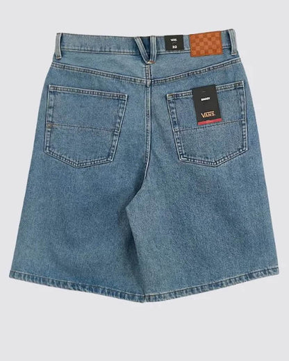 Vans- CHECK-5 BAGGY DENIM SHORTS