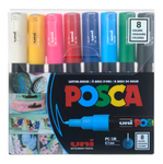 Posca - Water Based Paint Marker, PC-1M 8/pk. Assorted.