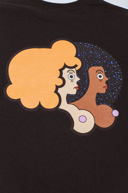 Fucking Awesome - Two Women Tee, Black