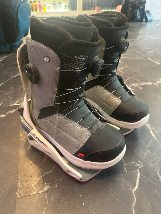 K2 - Women's Snowboard Boots, Kinsley Clicker Boot & Binding Combo