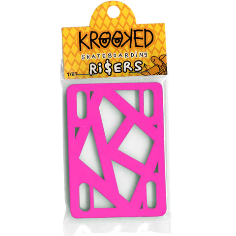 Krooked - Risers. Hot Pink/Black