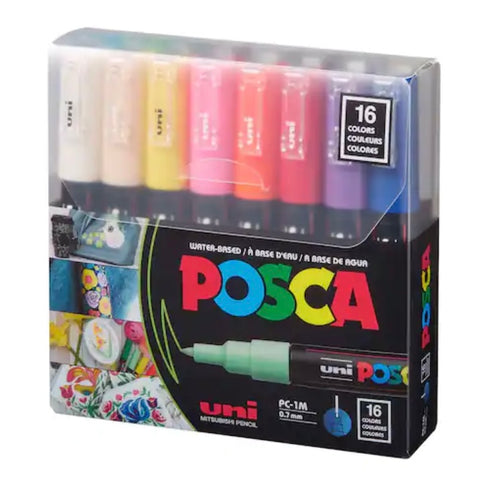 Posca - Water Based Paint Marker, PC-1M 16/pk