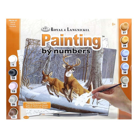 Royal Brush - Paint By Number,  White Tails Adult Large