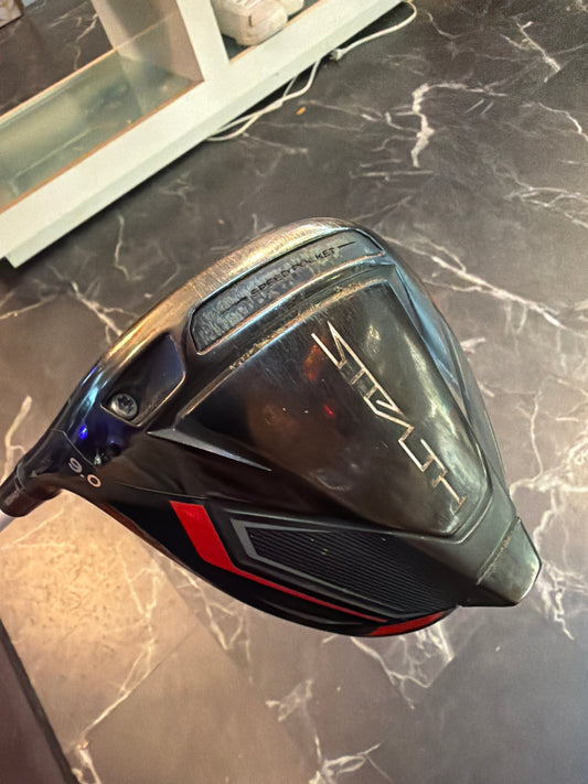 USED TaylorMade Stealth Carbon Wood 9 Degree Driver LH w/Cover