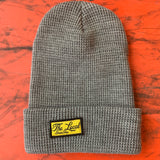 Local - Beanie, Yellow Patch Waffle Knit