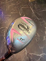 USED Womens Alien Golf Tour Gold 27 Degree 5 Hybrid RH w/Cover