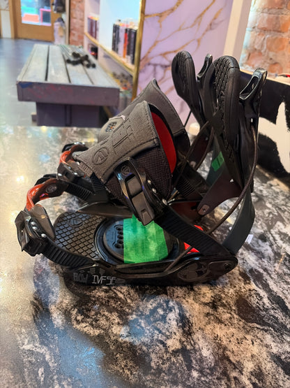 USED Flow Five SE Hybrid Snowboard Bindings Sz Large