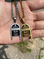 The Local - Chain Necklace , Beasly Sign Pendant