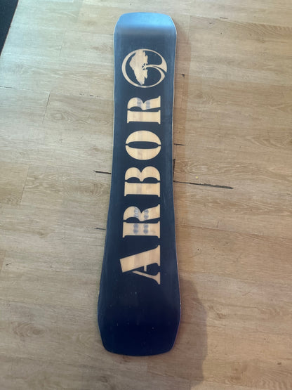 USED Arbor Westmark Camber 157 Snowboard