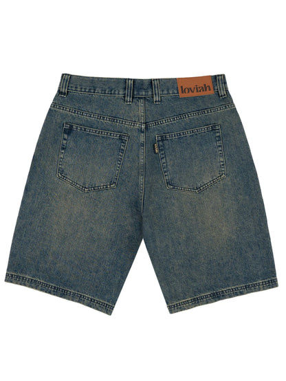 Loviah - Jorts, Denim Shorts. Pine Enzyme Wash