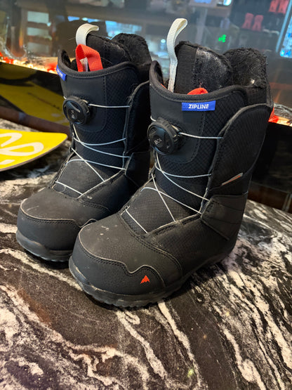 Used Burton Zipline Boa kids 4