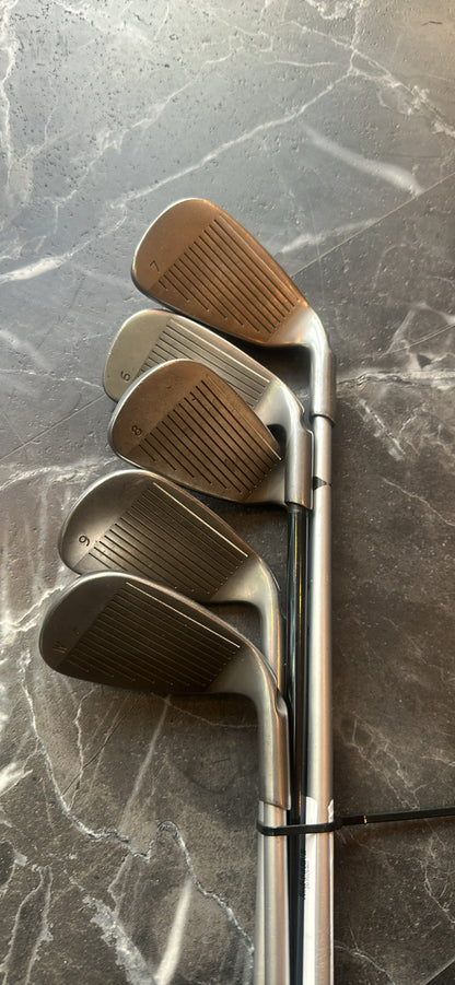 USED Ping Karsten iron set 6-Pw LH graphite regular shafts