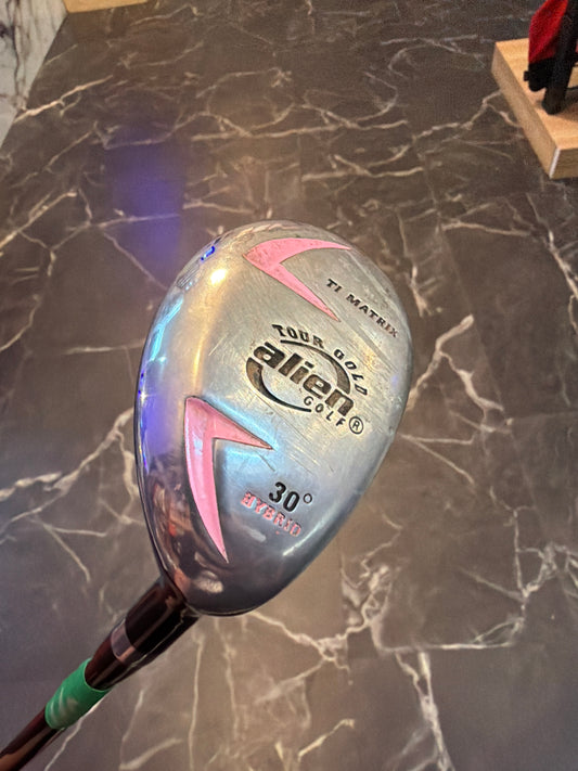 USED Womens Alien Golf Tour Gold 30 Degree 6 Hybrid RH w/Cover