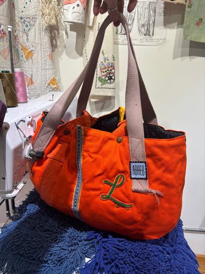 ASHES , Orange Twill Hunting Bag , One of a Kind