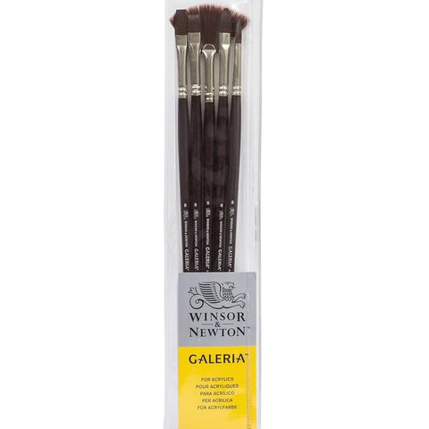 Windsor & Newton - Paint Brushes, GALERIA BRUSH LH ZIP SET/5