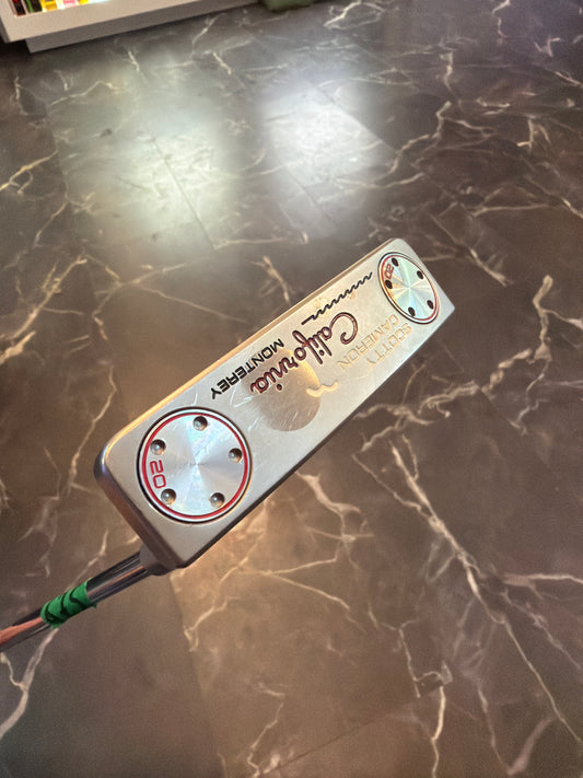 USED Scotty Cameron California Monterey Putter RH w/Matching Cover