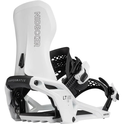 Nidecker LT Supermatic Snowboard Bindings 2026, White