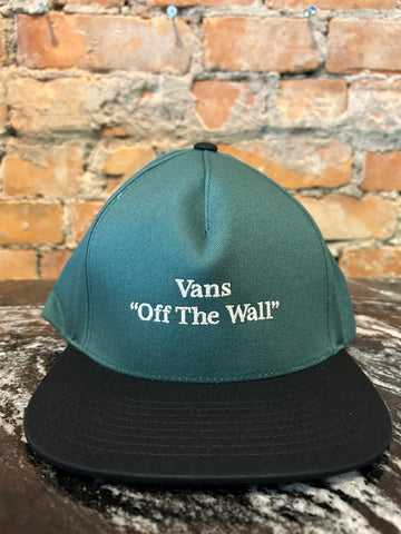 Vans - Hat, Quoted SnapBack. Green/Black.