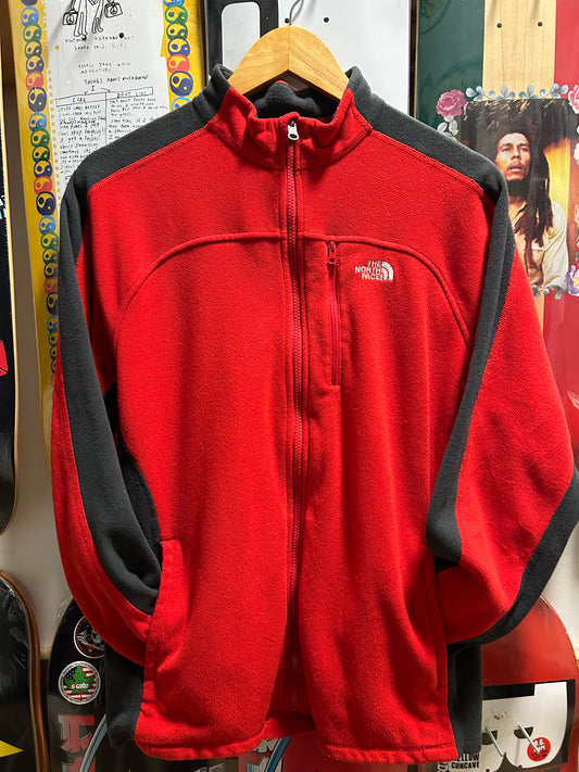 The North Face - Vintage Men’s Jacket, Fleece Medium. Red