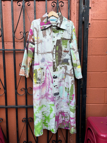 MADE TO ORDER - Full Length Drop Cloth Jacket - ASHES