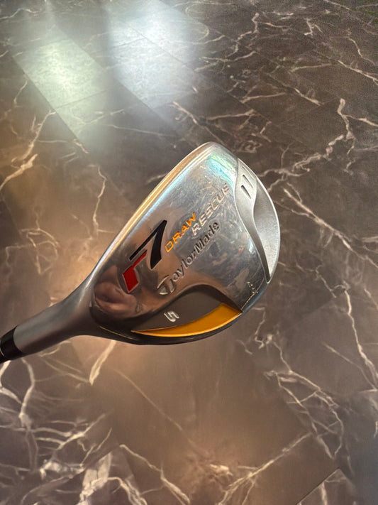 USED TaylorMade R7 Draw Rescue #5 Hyrbid 25 Degree LH w/Cover