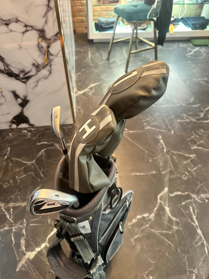 USED TPX PowerBilt Kids Golf Set 5pcs(#7,W,5H,Driver,Mallet Putter) w/Bag