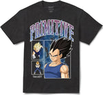 SIZE SMALL, Primitive - T Shirt, Primitive x Dragonball Z Vegeta Levels II HW. Black