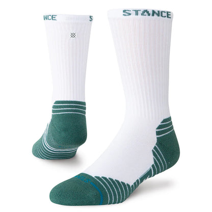 Stance - Fairway Ribbed Crew Socks, White