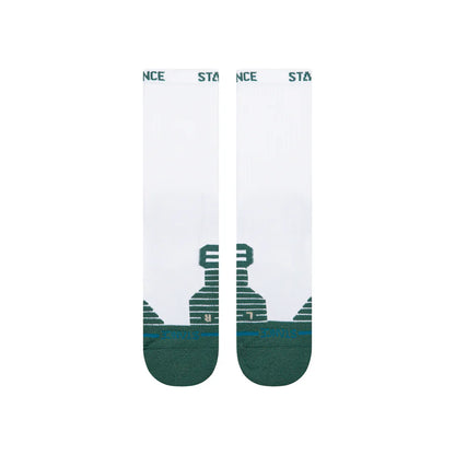 Stance - Fairway Ribbed Crew Socks, White