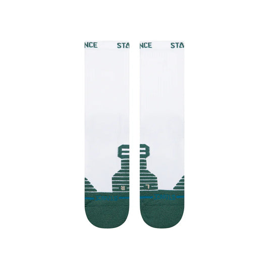 Stance - Fairway Ribbed Crew Socks, White