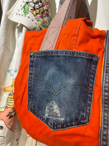 ASHES , Orange Twill Hunting Bag , One of a Kind