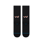 Stance Socks-  Neighborly Crew Socks, Black