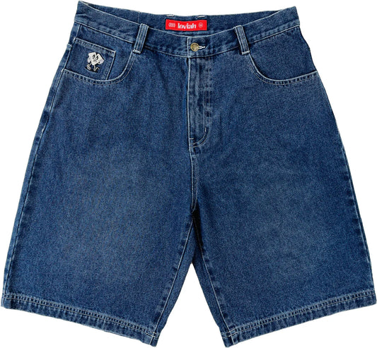 Loviah - Jhorts, Denim Shorts. Indigo Medium Wash