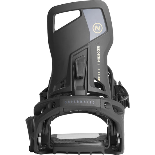 Nidecker - Snowboard Bindings, Supermatic. BLK. 2025